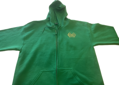 IIxII Lucky Green Zip up Jacket with Hood