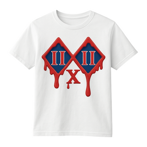 Drip IIxII Graphic Tee Red/Navy