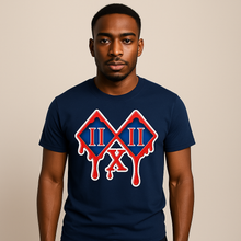 Load image into Gallery viewer, Drip IIxII Graphic Tee Red/Navy