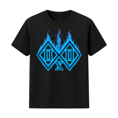 Flames IIxII Graphic Tee Blue