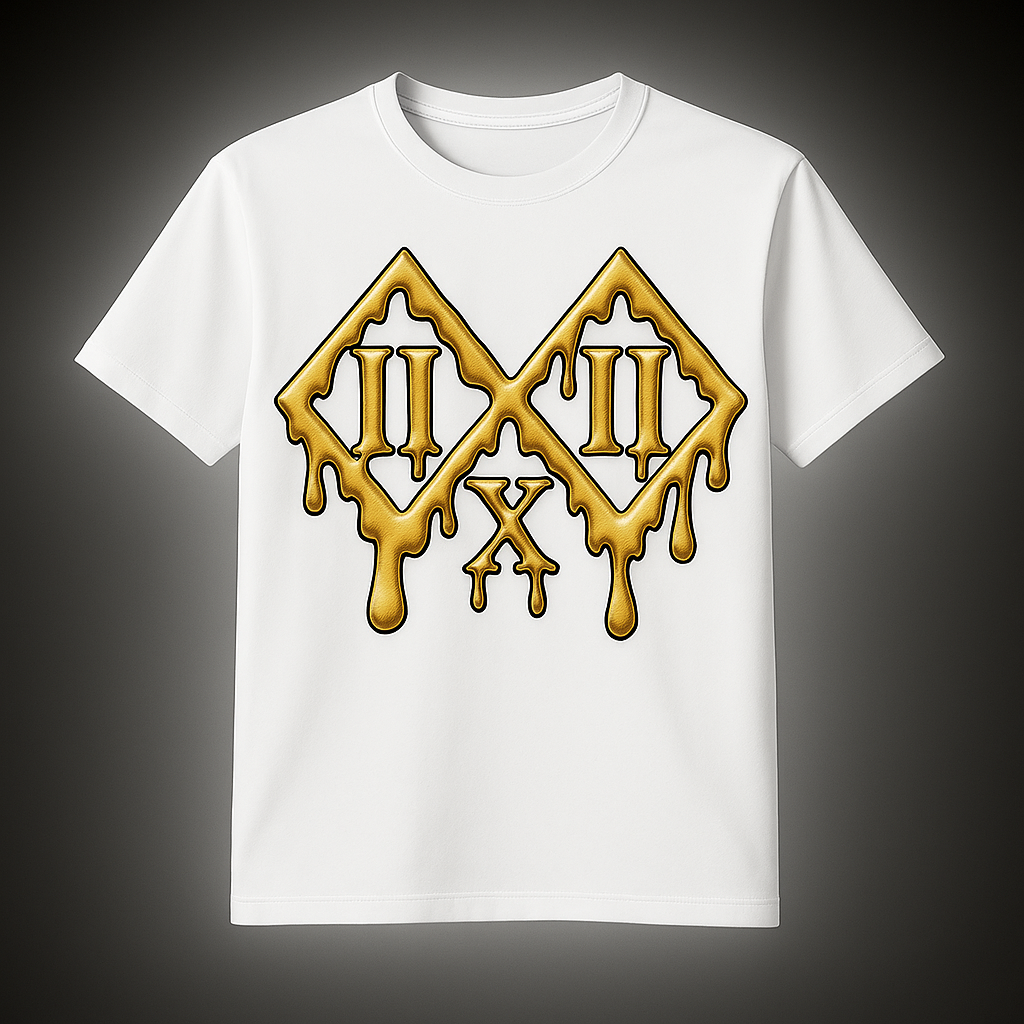 Drip IIxII Graphic Tee Gold