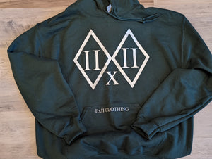 IIxII Dark Green Hoodie