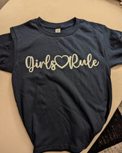 Load image into Gallery viewer, Kids &quot;Girls Rule&quot; T-shirt