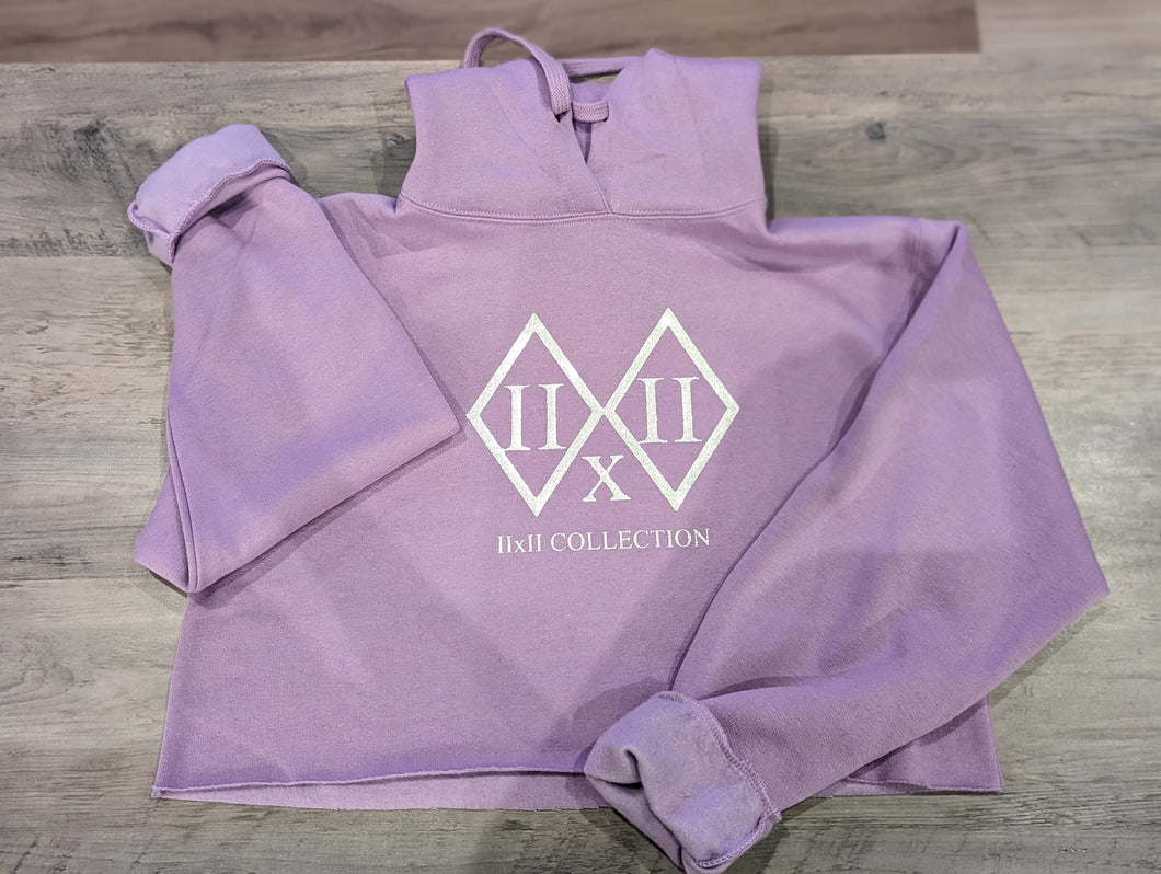 Women's IIxII Lilac Crop Hoodie