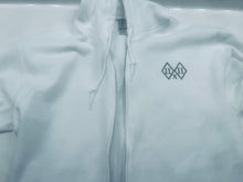 Load image into Gallery viewer, IIxII White Zip up Jacket with Hood