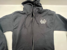 Load image into Gallery viewer, IIxII Black Zip up Jacket with Hood