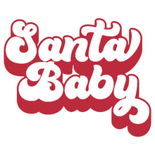 Load image into Gallery viewer, Christmas Crew Neck Sweaters &quot;Santa Baby (Red)&quot;